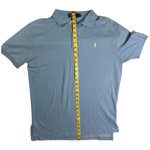 Mens Polo Ralph Lauren Short Sleeve Shirt Collar M - Picture 7 of 8